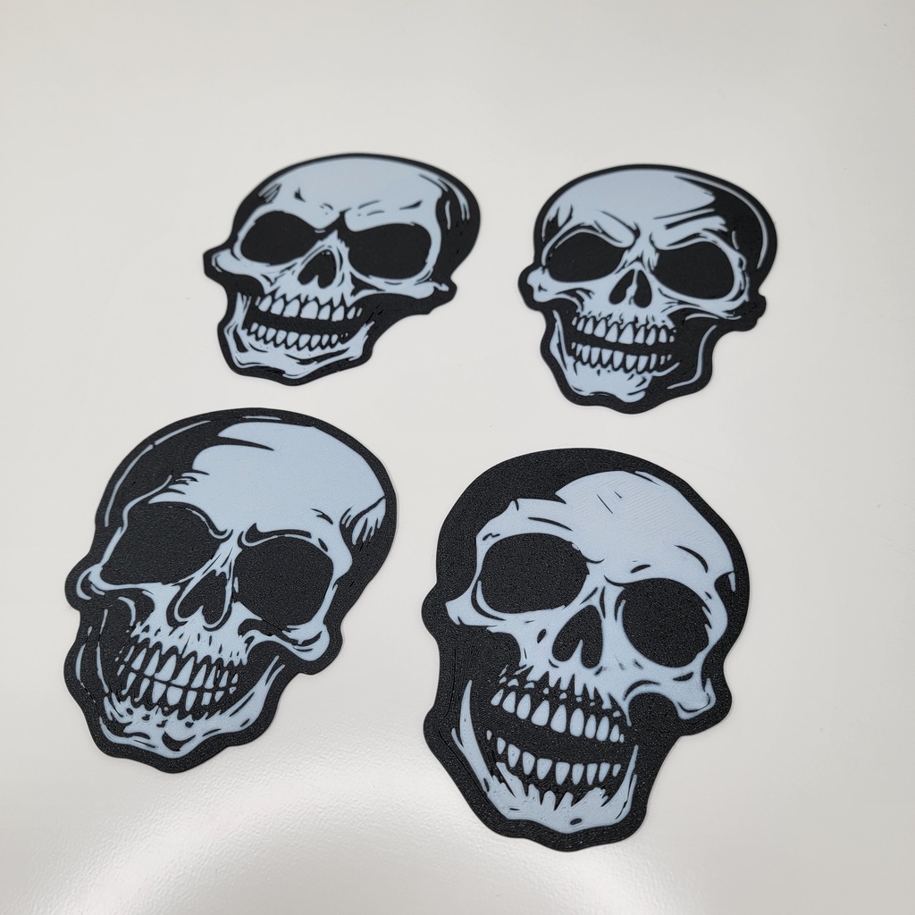 Bold Skull Coasters, 4 Pack - STL1002