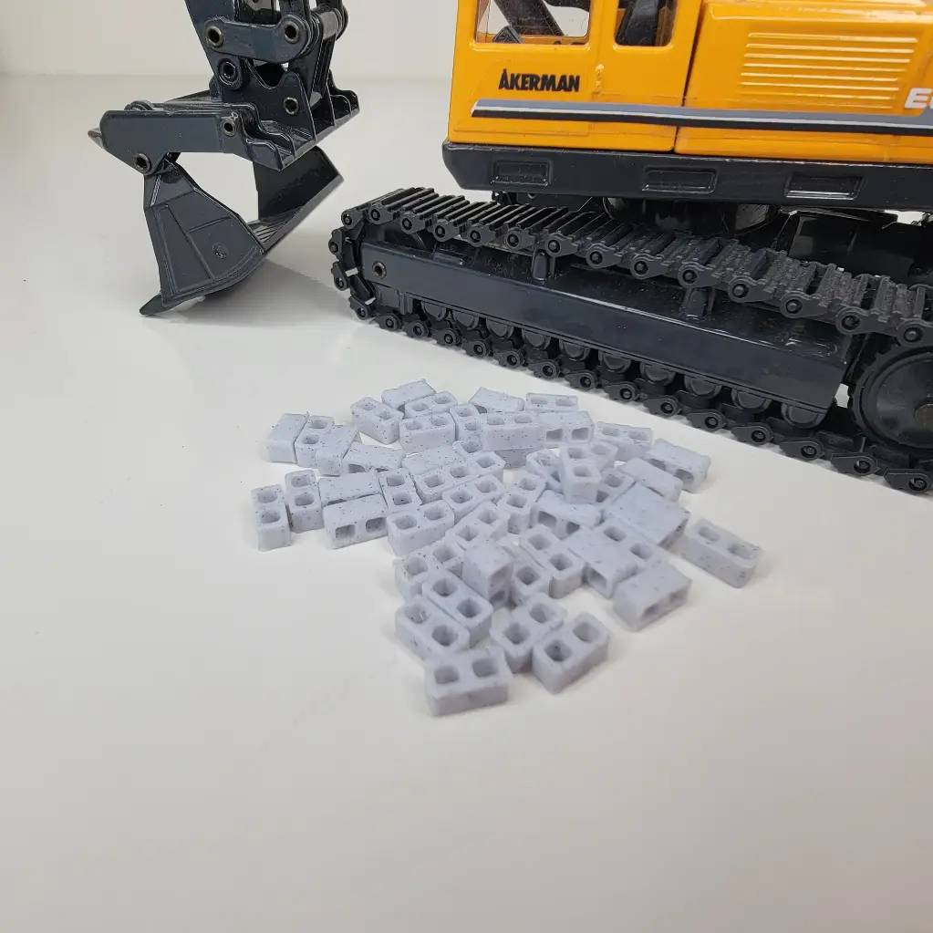 [RWM60012-050] 1/50 Standard Cement Blocks, 50 Pack - RWM60012-050