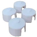 1/64 Calf Huts, Round, 4 Pack - RWM60015-064