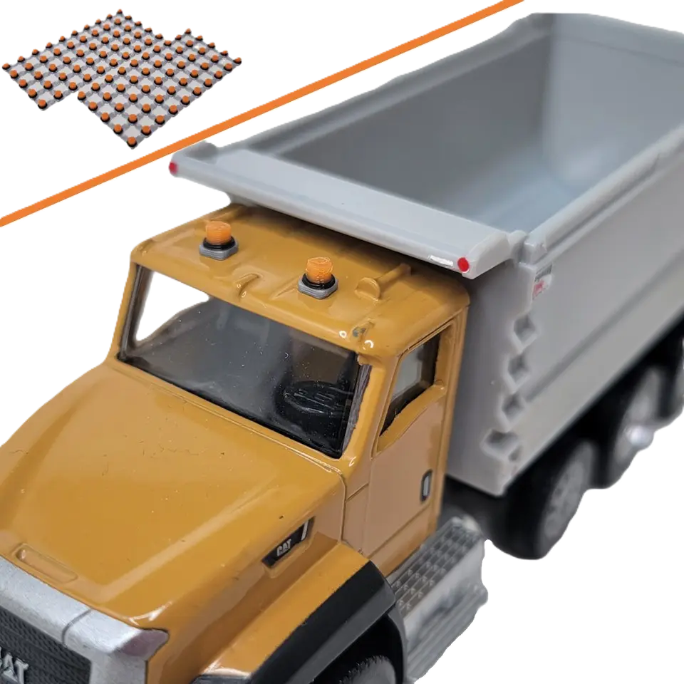 1/64 Strobe Lights, Orange Lens, 100 Pack - RWM80009-064