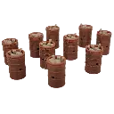 1/64 Burn Barrels, 10 Pack - RWM60021-064