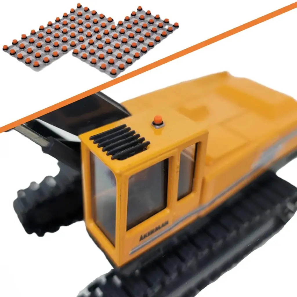 1/50 Strobe Lights, Orange Lens, 100 Pack - RWM80009-050