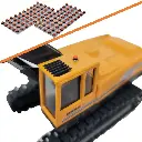 1/50 Strobe Lights, Orange Lens, 100 Pack - RWM80009-050