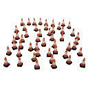 1/87 Construction Traffic Cones, 50 Pack - RWM60002-087