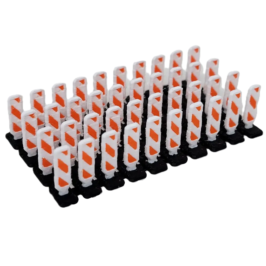 [RWM60008-087] 1/87 Vertical Safety Panels, 40 Pack - RWM60008-087