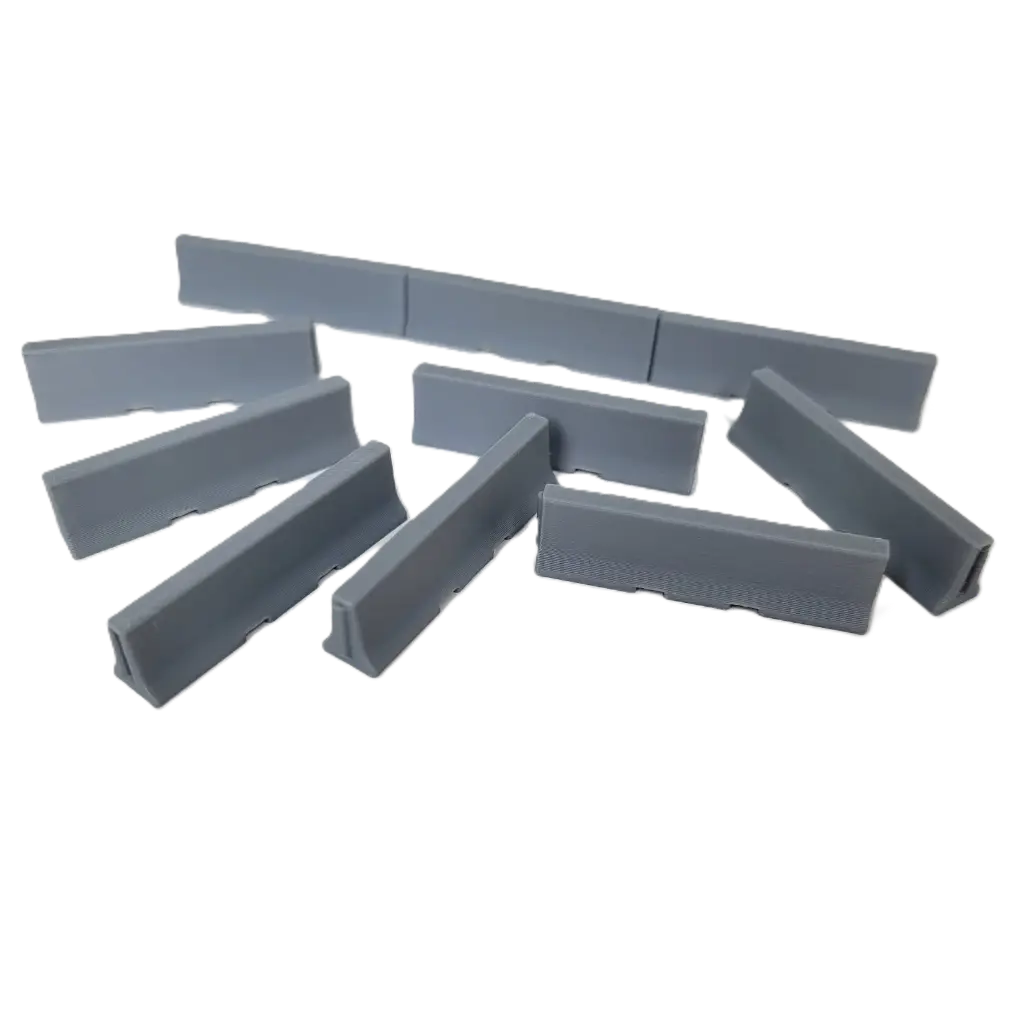 1/64 Jersey Barrier, 10 ft, 10 Pack - RWM60007-064