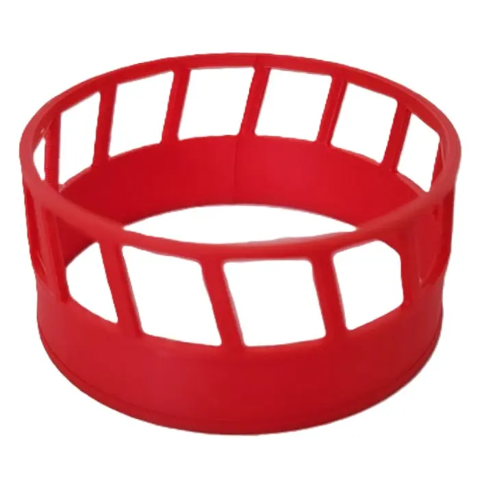 1/64 Round Bale Feeder, Red, Each - RWM60010-RD-001-064