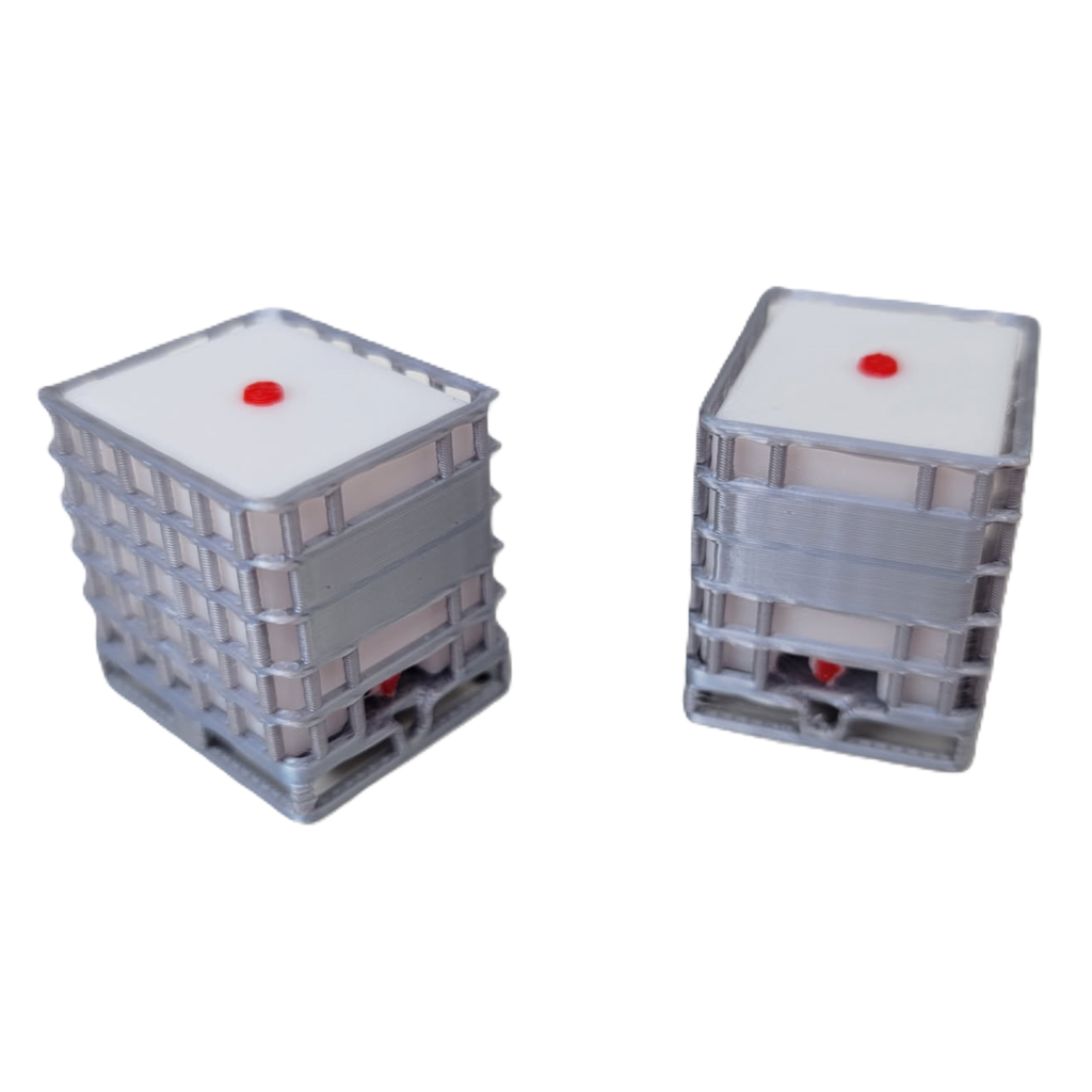 1/50 IBC Tote with Pallet and Cage, 275 Gallon, 2 Pack - RWM60011-050