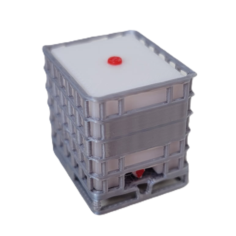 1/50 IBC Tote with Pallet and Cage, 275 Gallon, Bulk Each - RWM60011-BE-050