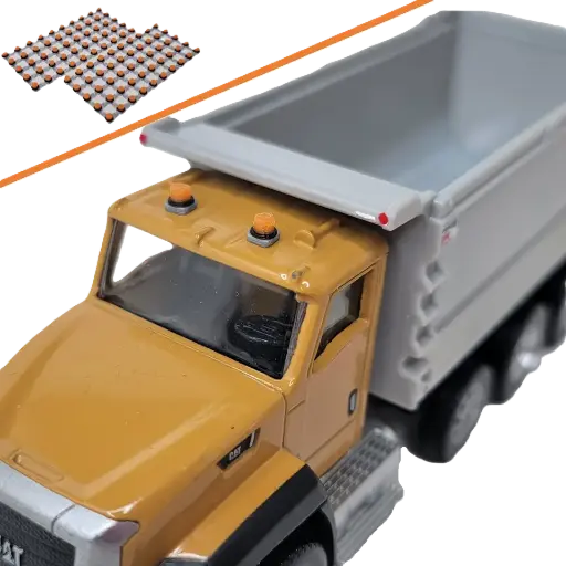 [RWM80009-064] 1/64 Strobe Lights, Orange Lens, 100 Pack - RWM80009-064