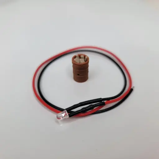 [RWM60023-064] 1/64 Burn Barrel with Flickering Red Light Kit, 3-12 Volts - RWM60023-064