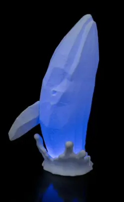 [STL2410-001] Low Poly Whale Table Lamp - STL2410-001