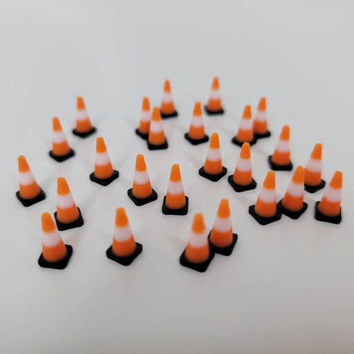 [RWM60002-064] 1/64 Construction Traffic Cones, 25 Pack - RWM60002-064 