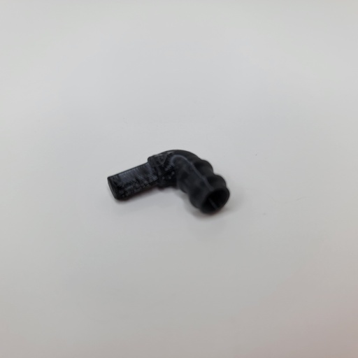 [RWM50002-010-064] 1/64 Grain Elevator, Spout Connector, 90 Degree, Flexible - RWM50002-010-064