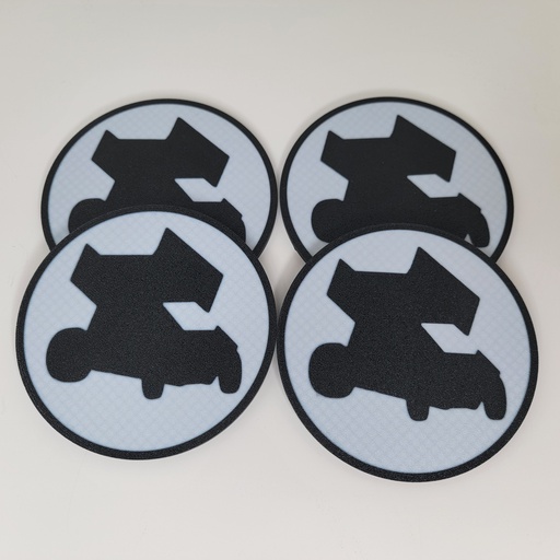 [MTI90014] Sprint Car Coasters, 4 Pack - MTI90014