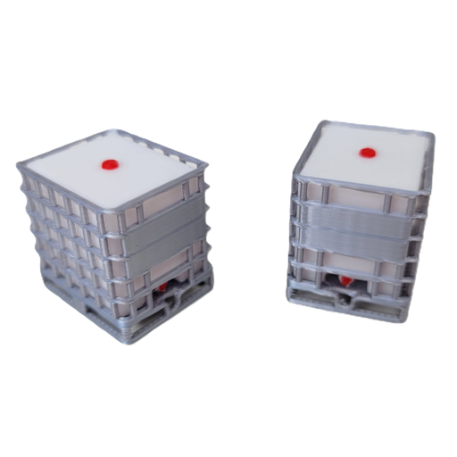 [MVT60011-050] 1/50 IBC Tote with Pallet and Cage, 275 Gallon, 2 Pack - MVT60011-050