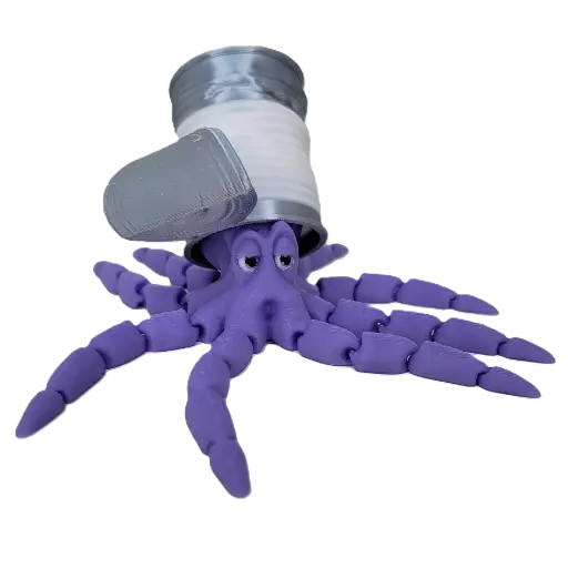 [STL2226] Gus the Octopus, with Can Hat - STL2226